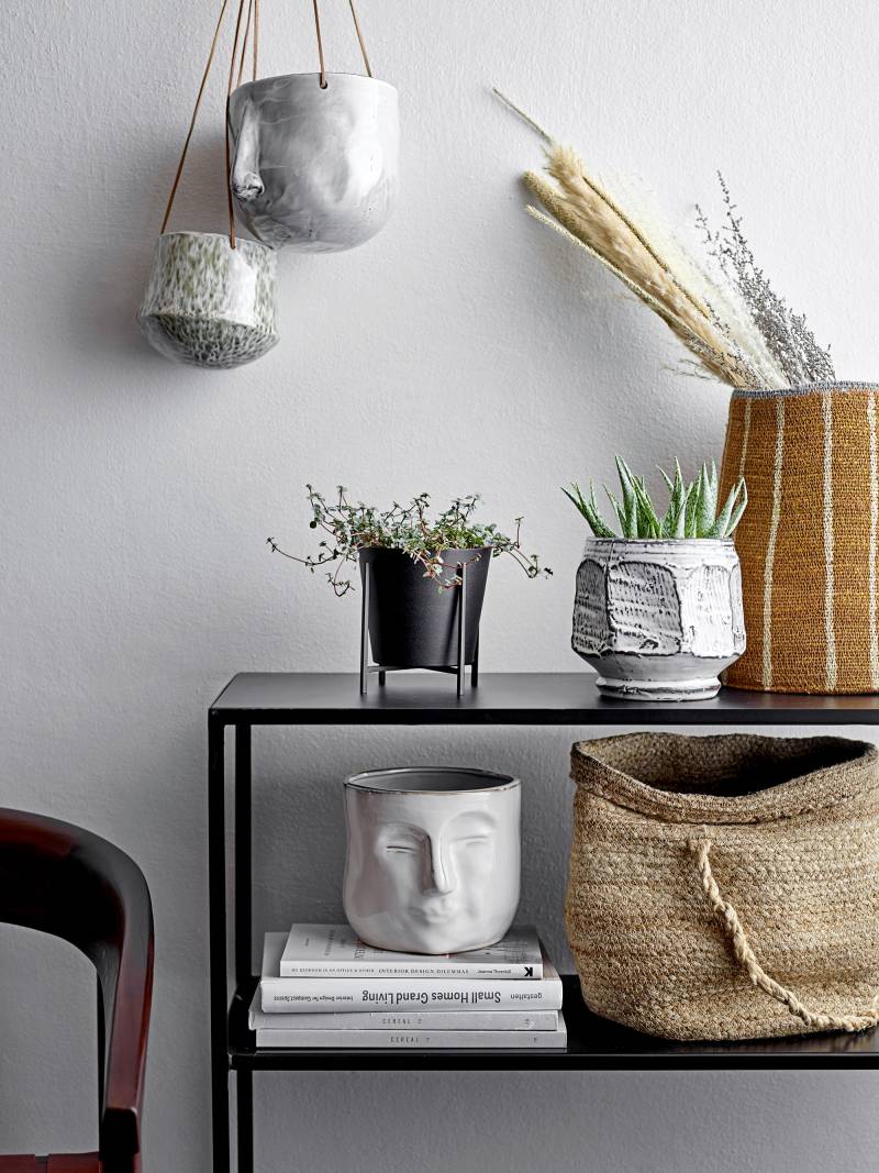 home24 Blumentopf Ø 17cm Grau von home24