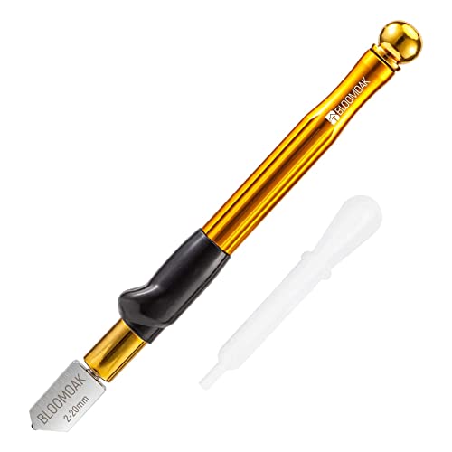 Professionelle Hartmetall Wolfram Legierung Griff Glas Cutter Werkzeug mit Serie 2–19 MM Selbstölend Professional Glasschneider Diamant Cutter für dickes Glas Mosaik und Fliesen Bleistift Professionelle Hartmetall Wolfram Legierung Griff Glas Cutter Werkzeug mit Serie 2–19 MM Selbstölend Professional Glasschneider Diamant Cutter für dickes Glas Mosaik und Fliesen Bleistift von B BLOOMOAK