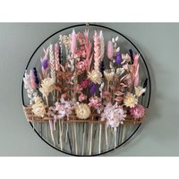 Lavendel & Roségold Blumenkranz - Wanddeko Aus Trockenblumen | Eleganter Goldener Ring, Geschenk Für Beste Freundin Lavendel & Roségold Blumenkranz - Wanddeko Aus Trockenblumen | Eleganter Goldener Ring, Geschenk Für Beste Freundin von BloomyConcept