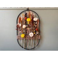 Ovaler Boho-Wandkranz Aus Trockenblumen - Sonnenblumen & Wildblumen Warme Herbsttöne Für Gemütliches Zuhause Ovaler Boho-Wandkranz Aus Trockenblumen - Sonnenblumen & Wildblumen Warme Herbsttöne Für Gemütliches Zuhause von BloomyConcept