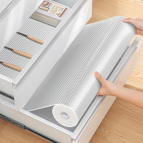 Bloss Transparente Regaleinlage, 60 x 200 cm, nicht klebend, für Küchenschubladen, waschbare Schrankeinlagen für Regale, Schrank, Kommode, Kühlschrank von Bloss
