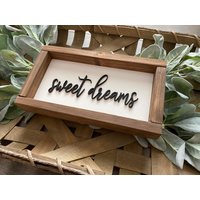 Holzschild | Süße Träume Landhausstil Rustikale Wohnkultur Mini Holzschilder Holzschild | Süße Träume Landhausstil Rustikale Wohnkultur Mini Holzschilder von BlossomHillBoutique