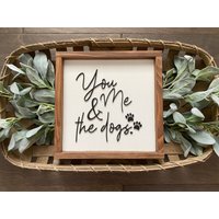 You Me & The Dogs Holzschild | Hundefamilie Landhausstil You Me & The Dogs Holzschild | Hundefamilie Landhausstil von BlossomHillBoutique