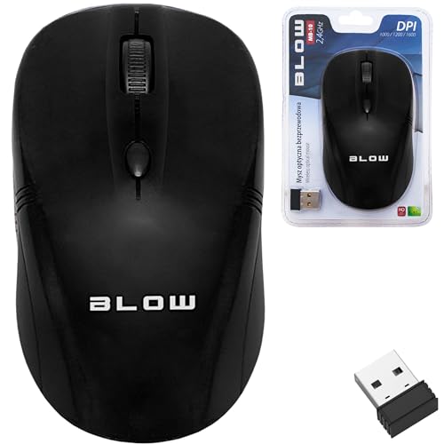 BLOW Maus Wireless Optic Lightly SCHWARZ Nano USB von Blow