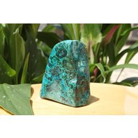 Chrysocolla Mit Malachit Free Form Crystal, Malacholla Shape Crystal Emotional Healing Stone von BlowingOnDandelion