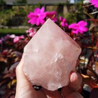 Rosenquarz Punkt Poliert Top Spitze Der Selbstliebe Kristall von BlowingOnDandelion
