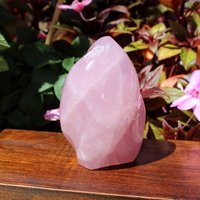 Selbstliebe Rosenquarz Poliert Flammenkristall von BlowingOnDandelion