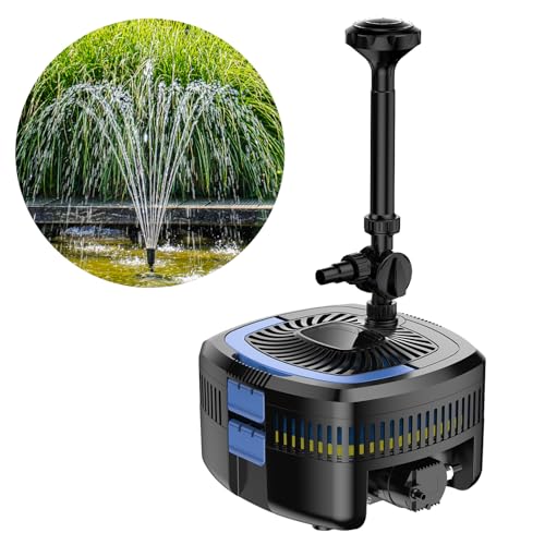 BluGarda BluFilter 3611-3-in-1 Teichpumpe mit Filter - Teichfilteranlage & UV-C Filter - Für Fischteich & Kleine Teiche - Filterpumpe Komplettset - 3.600 L/h - 11W UVC Klärer Lampe von BluGarda