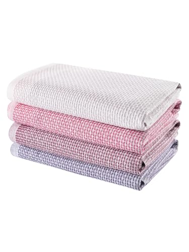 Blue Burgeon Geschirrtücher - 4 Geschirrtücher Baumwolle 40x60 Rosa Kombination- Weiche Rosa Küchentücher im 4er-Pack Blue Burgeon Geschirrtücher - 4 Geschirrtücher Baumwolle 40x60 Rosa Kombination- Weiche Rosa Küchentücher im 4er-Pack von Blue Burgeon