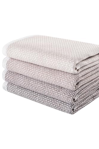 Blue Burgeon Geschirrtücher - 4 Geschirrtücher Baumwolle 40x60 Braun Kombination - Elegante Braune Küchentücher im 4er-Pack Blue Burgeon Geschirrtücher - 4 Geschirrtücher Baumwolle 40x60 Braun Kombination - Elegante Braune Küchentücher im 4er-Pack von Blue Burgeon