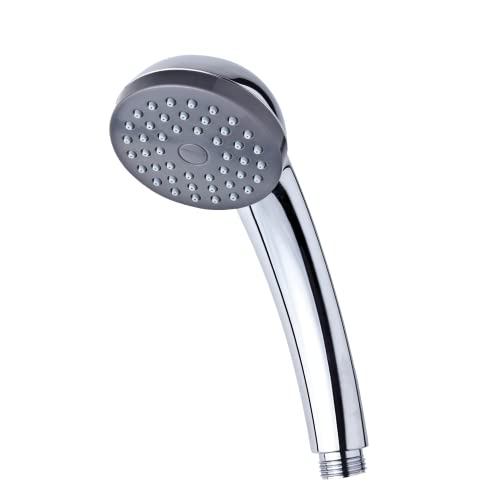 Blue Canyon Alpha Single-Mode Duschkopf, Hochdruck Wasserdurchfluss, Premium Kunststoff Duschkopf für Bad mit Anti-Blockierdüsen, Universal Duschspray, Einfach zu installieren und zu reinigen (Chrom) von Blue Canyon