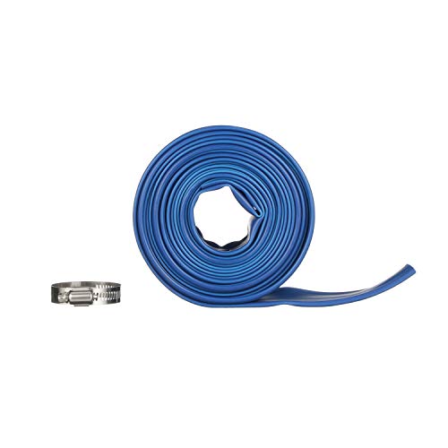 Blue Devil 7,8 m Rückspülschlauch für Pool mit Schlauchschelle, 3,8 cm B x 6,5 cm L von Blue Devil
