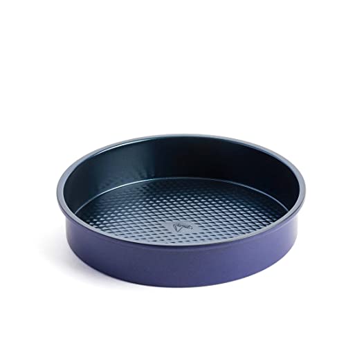 Blue Diamond Bakeware Runde Kuchenbackform mit Antihaftbeschichtung, 23cm, Blau von Blue Diamond