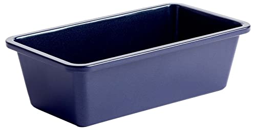 Blue Diamond Bakeware Brotbackform mit Antihaftbeschichtung, 22x11cm, Blau von Blue Diamond