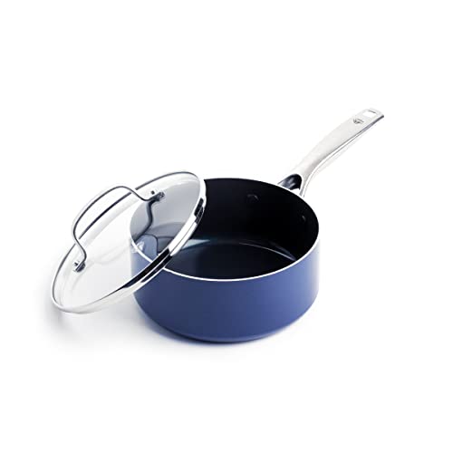 Blue Diamond Cookware CC003344-001 Blue Diamond Mit Diamanten besetzte Antihaftbeschichtung, Aluminium, blau von Blue Diamond