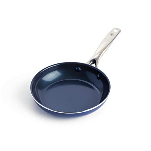 Blue Diamond Cookware Diamantstruktur Keramik Antihaft, 20 cm Bratpfanne , PFAS-frei, Induktion, spülmaschinenfest, backofenfest, Blau von Blue Diamond