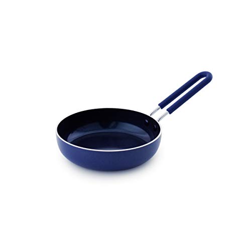 Blue Diamond Cookware Healthy Mini-Eierpfanne aus Keramik, antihaftbeschichtet, Blau von Blue Diamond