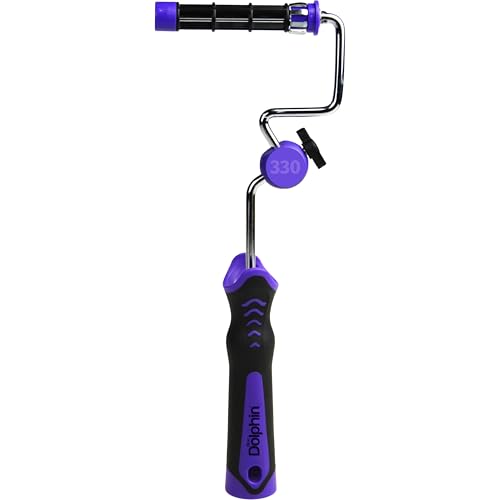 Maler ROTATION DolphinRoller MINI SYSTEM 10cm Griff, Farbroller Griffteil - ultraleicht, stabil, 2k Griff von Blue Dolphin