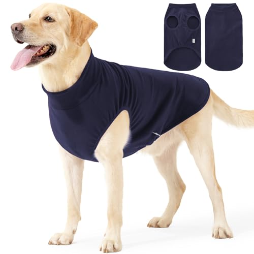 Warme Winterweste für Hunde, 4-Wege-Stretch, Fleece-Jacke, Schlafanzug, Haustierpullover, für kaltes Wetter, Haustierkleidung für Samll Meidum große Hunde, Größe S, Blau Warme Winterweste für Hunde, 4-Wege-Stretch, Fleece-Jacke, Schlafanzug, Haustierpullover, für kaltes Wetter, Haustierkleidung für Samll Meidum große Hunde, Größe S, Blau von Blue Dream Island