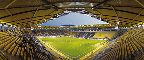Aachen Stadion Panorama – Poster 120 x 50 cm – hochwertiger FineArtPrint von Blue-Letter