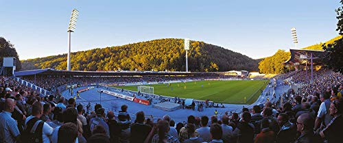 Aue Stadion Panorama - Poster 120 x 50 cm - hochwertiger FineArtPrint von Blue-Letter