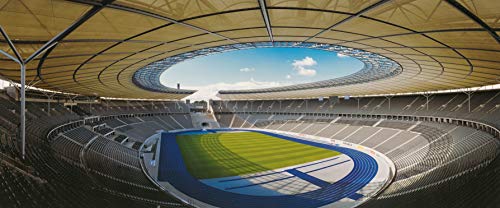 Berlin Stadion Panorama - Poster 120 x 50 cm - hochwertiger FineArtPrint von Blue-Letter