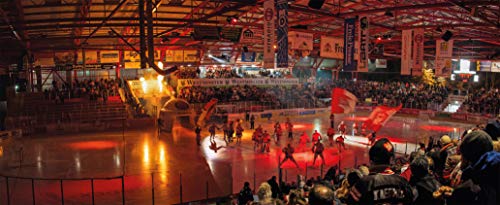 Blue-Letter Crimmitschau Eishockey Intro – hochwertiger FineArtPrint (120 cm x 50 cm) von Blue-Letter