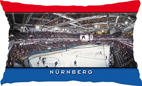 Blue-letter Nürnberg Eishockey Stadionkissen (60 cm x 40 cm) von Blue-letter