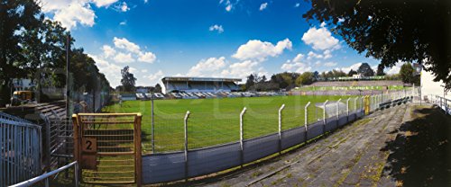 Blue-Letter Stadion Leipzig-Leutzsch – hochwertiger FineArtPrint (240 cm x 100 cm) von Blue-Letter