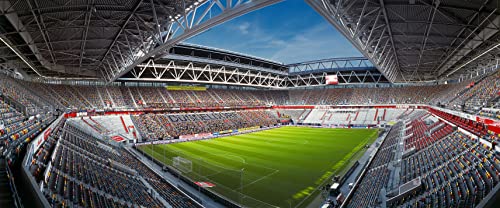 Düsseldorf Stadion I Panorama – Poster 120 x 50 cm – hochwertiger FineArtPrint von Blue-Letter