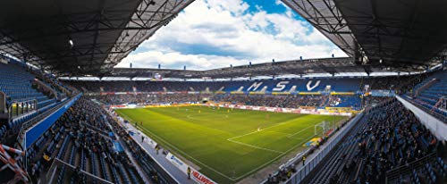Duisburg Stadion Panorama – Poster 120 x 50 cm – hochwertiger FineArtPrint von Blue-Letter