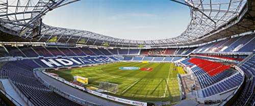 Hannover Stadion Panorama - Poster 120 x 50 cm - hochwertiger FineArtPrint von Blue-Letter