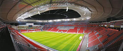 Leverkusen Stadion Panorama – Poster 120 x 50 cm – hochwertiger FineArtPrint von Blue-Letter