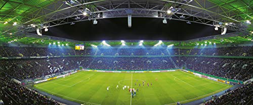 Mönchengladbach MITTE Stadion Panorama - hochwertiger FineArtPrint (120 cm x 50 cm) von Blue-Letter