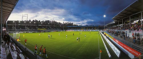 Sandhausen Stadion Panorama – Poster 120 x 50 cm – hochwertiger FineArtPrint von Blue-Letter