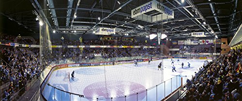 Schwenningen Eishockey Arena Panorama II – Poster 120 x 50 cm – hochwertiger FineArtPrint von Blue-Letter