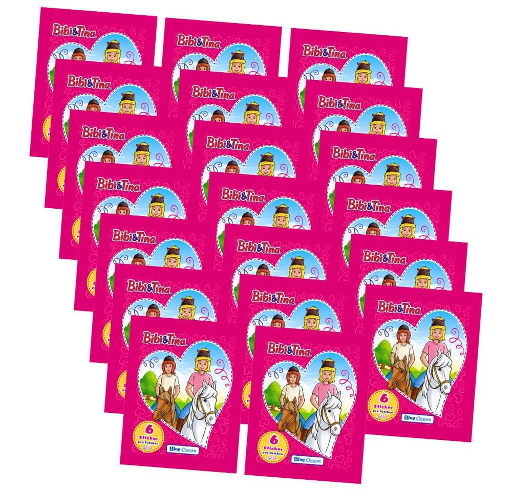 Blue Ocean Sticker Blue Ocean Bibi und Tina Sticker Pferdesticker (2023) - 20 Tüten Samme, (Set), Bibi und Tina 2023 - 20 Tüten Sammelsticker von Blue Ocean
