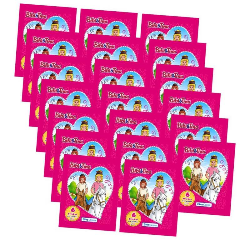 Blue Ocean Sticker Blue Ocean Bibi und Tina Sticker Pferdesticker (2023) - 20 Tüten Samme, (Set), Bibi und Tina 2023 - 20 Tüten Sammelsticker von Blue Ocean