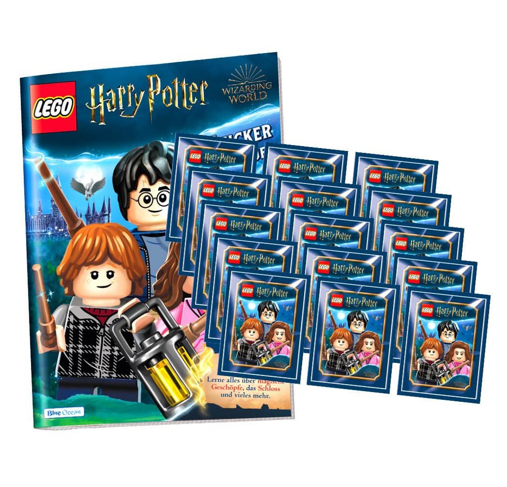 Blue Ocean Sticker Blue Ocean LEGO Harry Potter Sticker Serie 1 (2023) - 1 Album + 15, (Set), LEGO Harry Potter Sticker 2023 - 1 Album + 15 Tüten Sammelsticker von Blue Ocean
