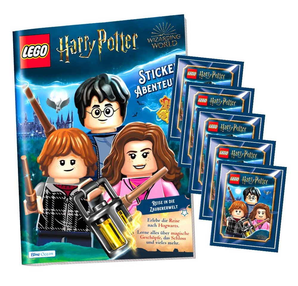 Blue Ocean Sticker Blue Ocean LEGO Harry Potter Sticker Serie 1 (2023) - 1 Album + 5, (Set), LEGO Harry Potter Sticker 2023 - 1 Album + 5 Tüten Sammelsticker von Blue Ocean