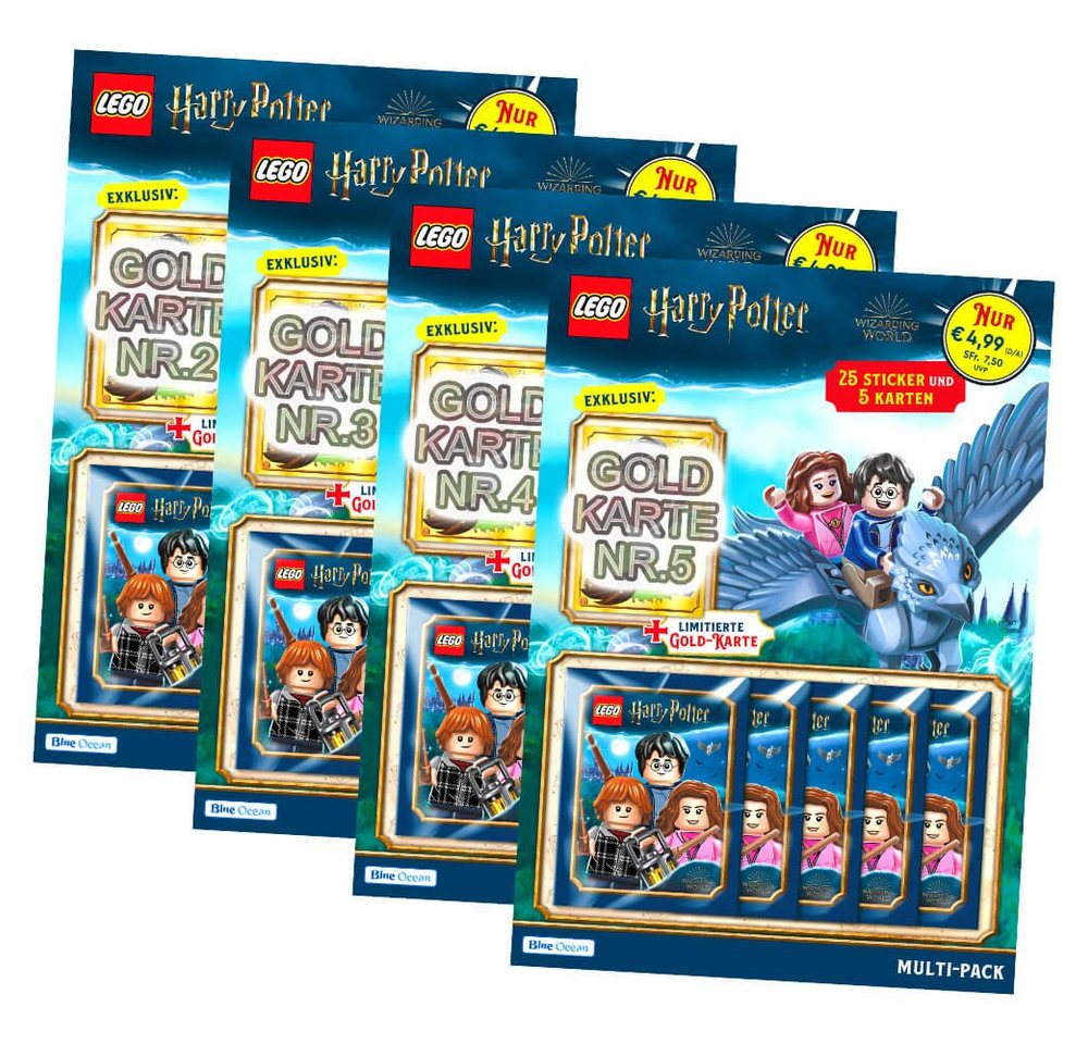Blue Ocean Sticker Blue Ocean LEGO Harry Potter Sticker Serie 1 (2023) - Alle 4 Multipack, (Set), LEGO Harry Potter Sticker 2023 - Alle 4 Multipack Sammelsticker von Blue Ocean
