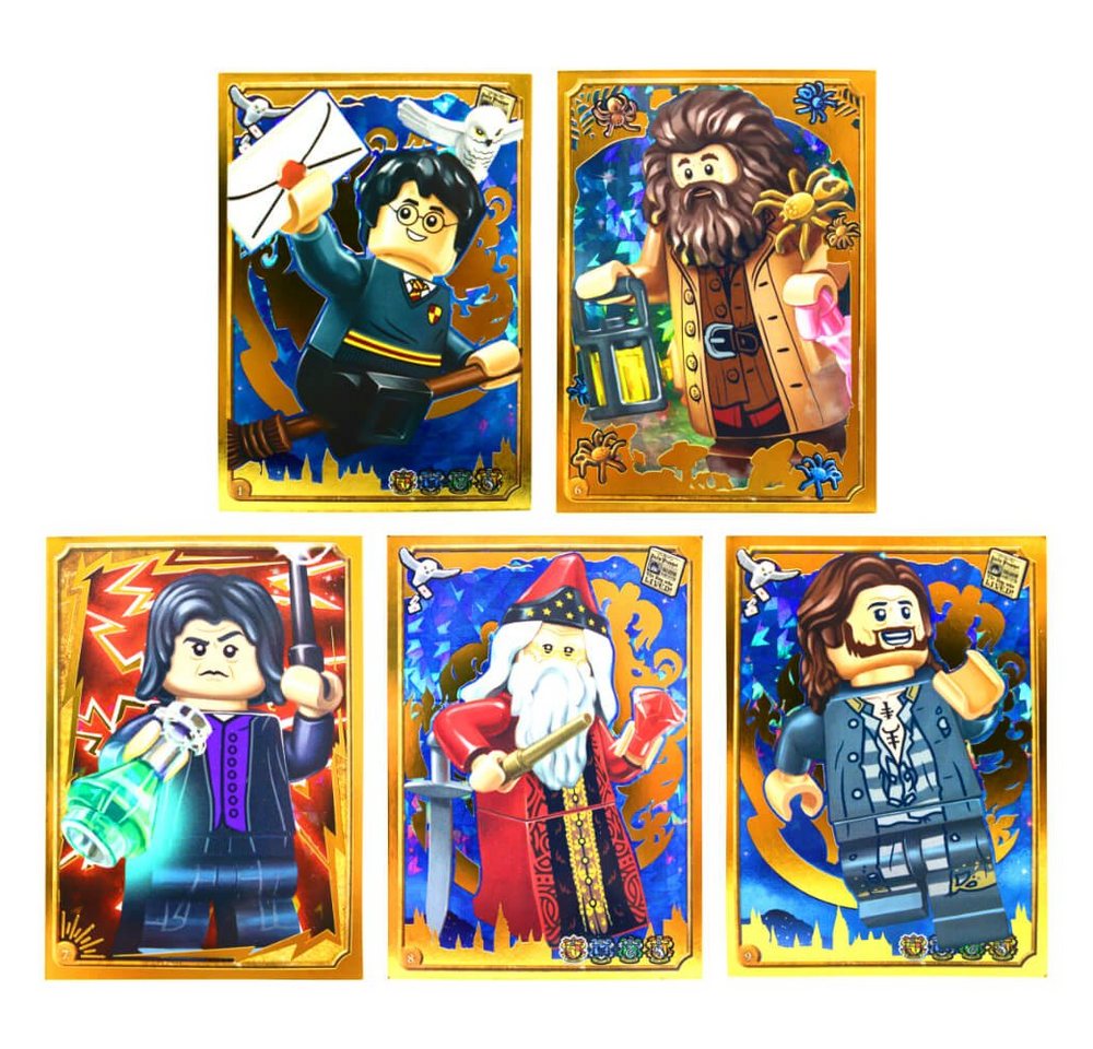 Blue Ocean Sticker Blue Ocean LEGO Harry Potter Sticker Serie 1 (2023) Sammelsticker -, (Set), LEGO Harry Potter Sticker 2023 - Gold Karte 1 + 6 + 7 + 8 + 9 von Blue Ocean