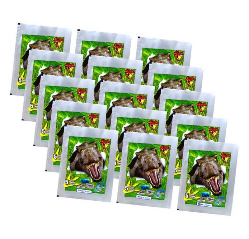 Blue Ocean Sticker Dinosaurier Sticker Kollektion 2022 - 15 Tüten Sammelsticker, (Set), Sammelsticker - 15 Tüten - Dinosaurier von Blue Ocean