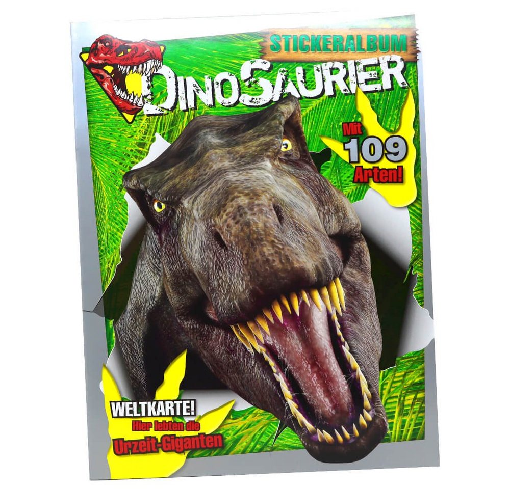 Blue Ocean Sticker Dinosaurier Sticker Kollektion 2022 Sammelsticker - 1 Album Sammelalbu, (Set), Sammelsticker - 1 Album Sammelalbum - Dinosaurier von Blue Ocean