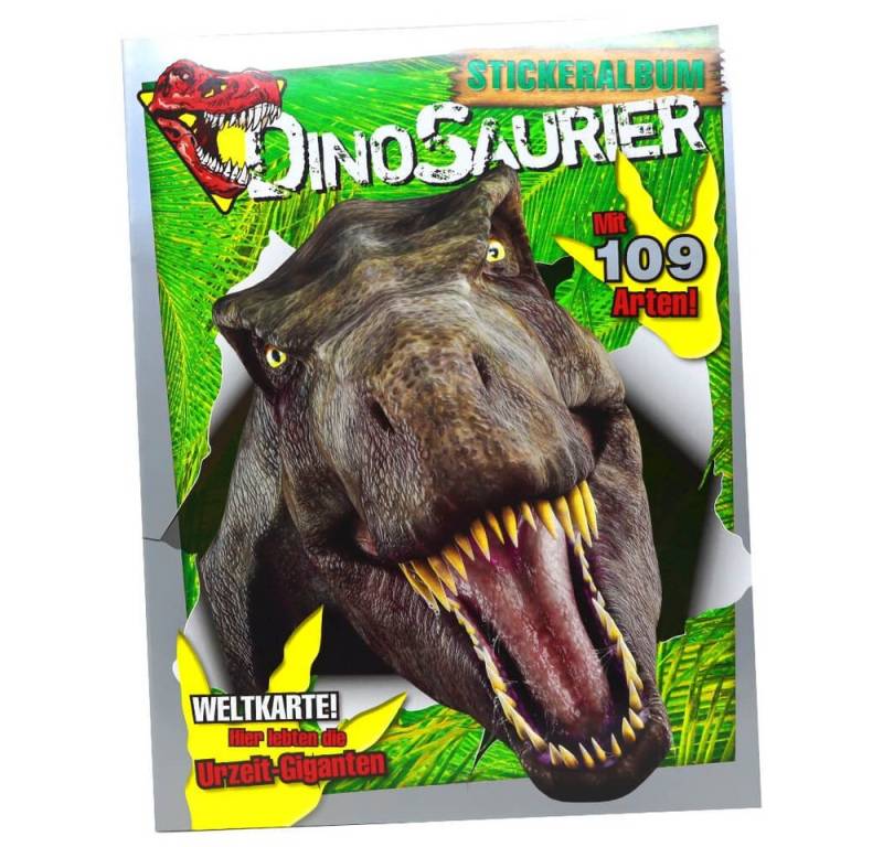 Blue Ocean Sticker Dinosaurier Sticker Kollektion 2022 Sammelsticker - 1 Album Sammelalbu, (Set), Sammelsticker - 1 Album Sammelalbum - Dinosaurier von Blue Ocean