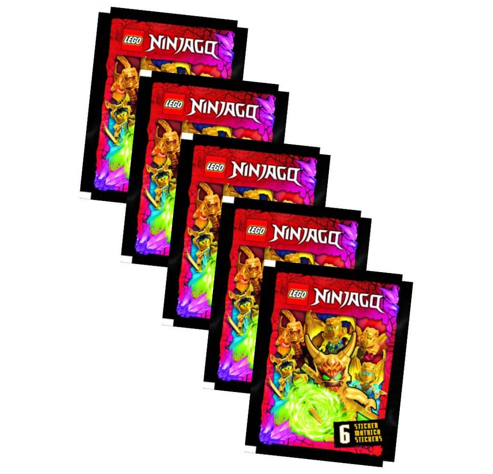 Blue Ocean Sticker Lego Ninjago Sticker - Crystalized 2023 - Sammelsticker - 5 Tüten, (Set), Ninjago Crystalized Sticker - 5 Tüten Sammelsticker von Blue Ocean