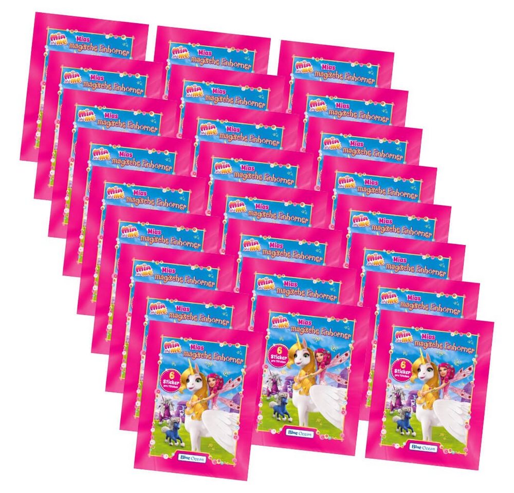 Blue Ocean Sticker Mia and Me Sticker - Mias magische Einhörner 2023 - 25 Tüten Sammelsti, (Set), Mias magische Einhörner Sammelsticker - 25 Tüten von Blue Ocean