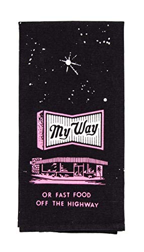 Blue Q My Way or Fast Food Geschirrtuch von Blue Q
