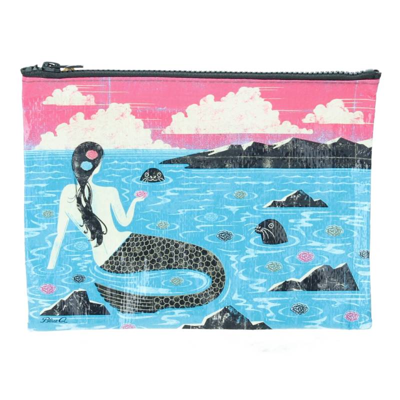 Blue-Q Zipper Pouch Kosmetiktasche Mermaid Recycling von Blue Q