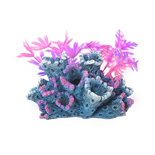Rosewood Blue Ribbon 911771 Fantasy-Riff mit Pflanzen Als Aquarium und Aquaristik-Ornament von Rosewood